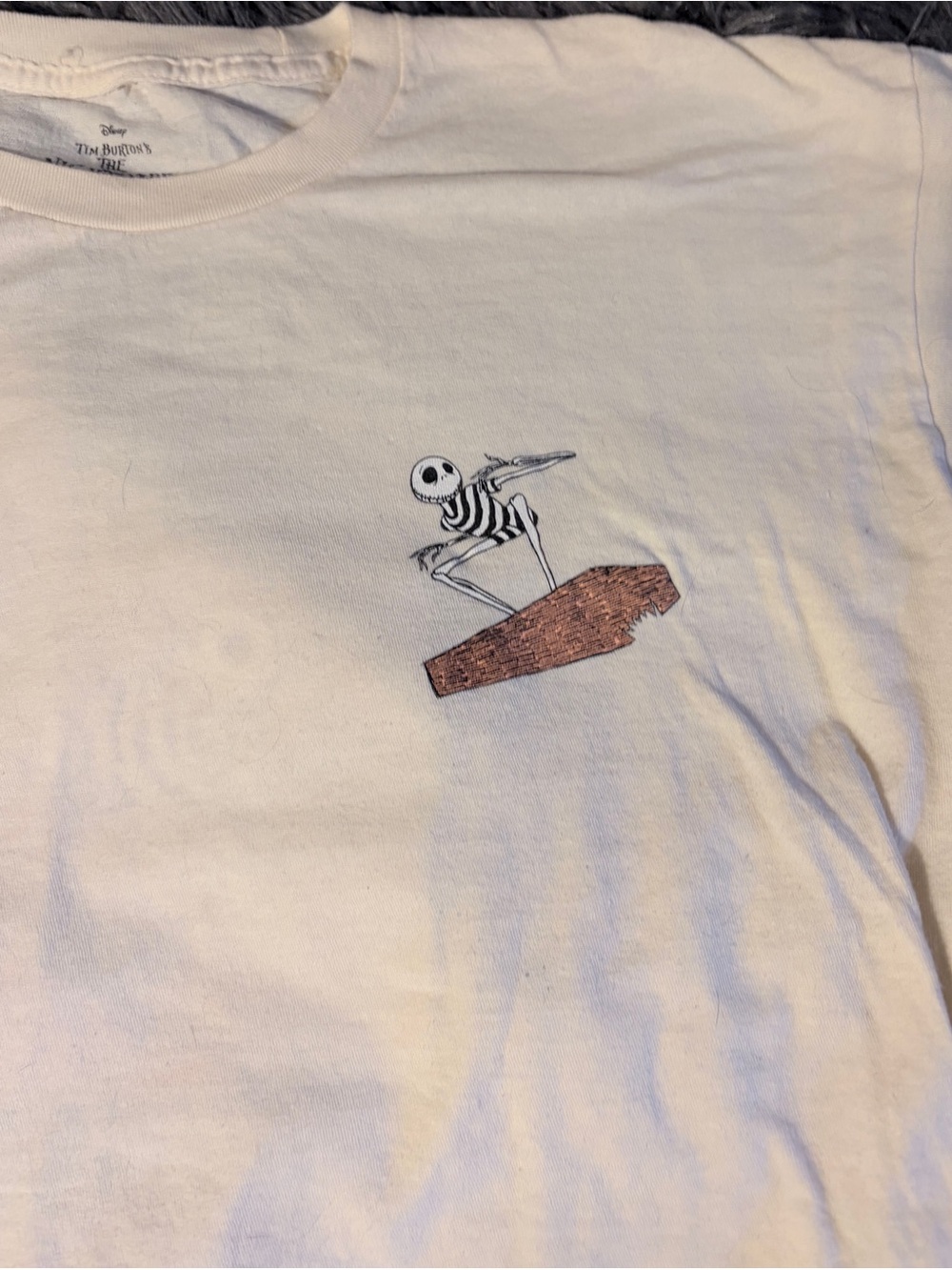Disney The Nightmare Before Christmas Cream Graphic Tee - Picture 2 of 8